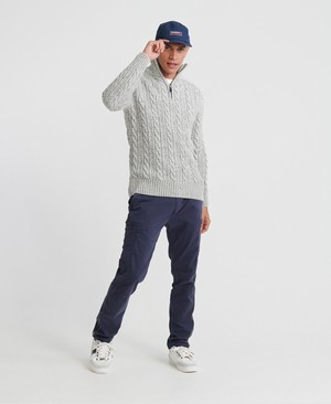 Superdry Jacob Henley Férfi Ugró Szürke | LHATJ6478